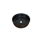 Imagen de Bacha de apoyo redonda 35 cm Negro Mate Dmc