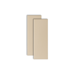 Imagen de Cerámica para pared Brick Nude  7,5X25 cm mate