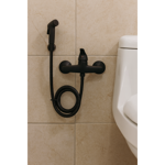 Imagen de Grifería de ducha higiénica Monocomando  Capri Negro mate