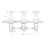 Imagen de Grifería de bidet Bimando Kiev cromado Brillante con transferencia