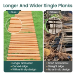 Imagen de Caminero piso de madera sendero antideslizante