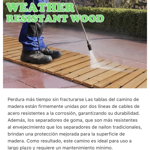 Imagen de Caminero piso de madera sendero antideslizante