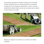 Imagen de Caminero piso de madera sendero antideslizante