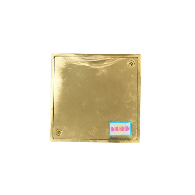 Imagen de Rejilla bronce pulida con base lisa 10x10 cm
