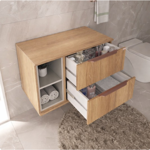 Imagen de Mueble de baño suspendido Livia catedral 78cm sin Bacha