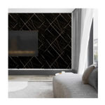Imagen de Placa de pvc Mármol Negro Gold 122x244cm x 3mm