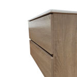 Imagen de Mueble de baño suspendido Oak 60 cm con bacha de loza