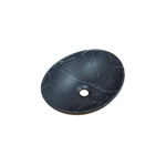 Imagen de Bacha de apoyo Ovalada 41x33 cm Negra Marmolada Dmc