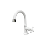 Imagen de Grifo lavatorio mesa alto blanco Marujá